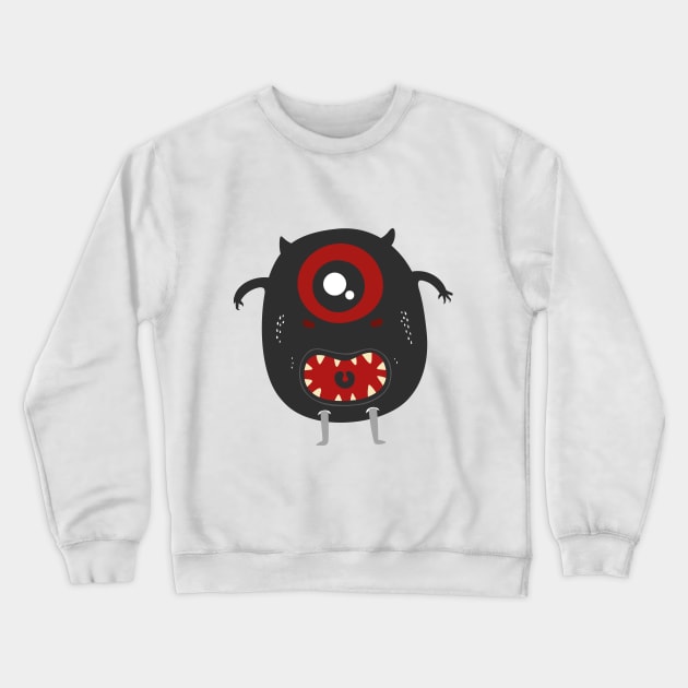 one eye monster Crewneck Sweatshirt by mutarek